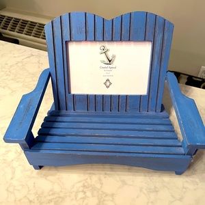Wood Adirondack Beach chair 4x6 picture frame